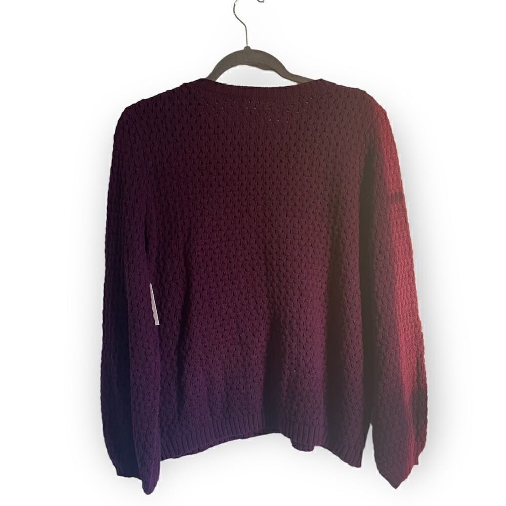 14th & Union Nordstrom Purple Potent Thick Knit Sweater L - Picture 4 of 9